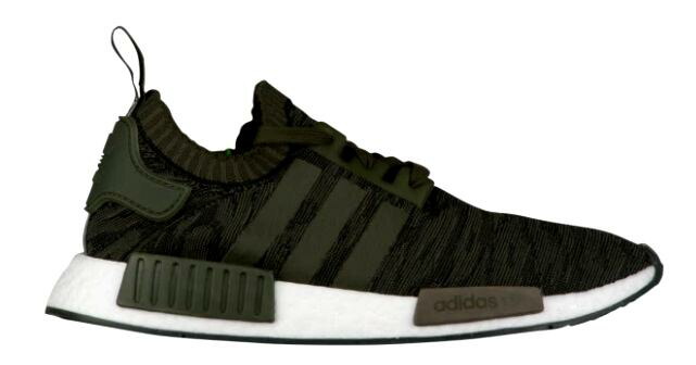 アディダス メンズ adidas Originals NMD R1 Primeknit スニーカー ランニングシューズ Night Cargo/Night Cargo/Hi-Res Green|trois HOMME