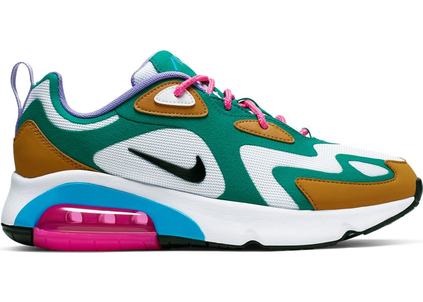 ナイキ レディース/ウーマン スニーカーNike Air Max 200 エアマックス200 Mystic Green/White/Gold Suede|trois HOMME