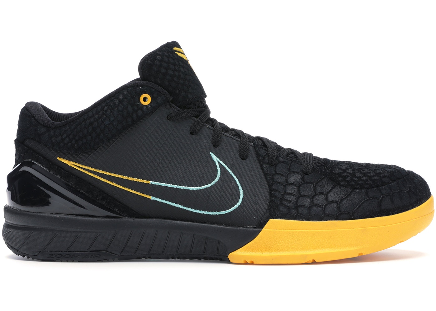 kobe 4 black and yellow