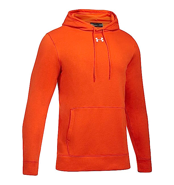 アンダーアーマー メンズ Under Armour UA Rival Fleece Team Hoodie パーカー フーディー Dark Orange / White