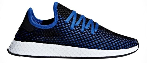 アディダス メンズ adidas Originals Deerupt Runner スニーカー ランニングシューズ Hi Res Blue/Hi Res Blue/Black|trois HOMME