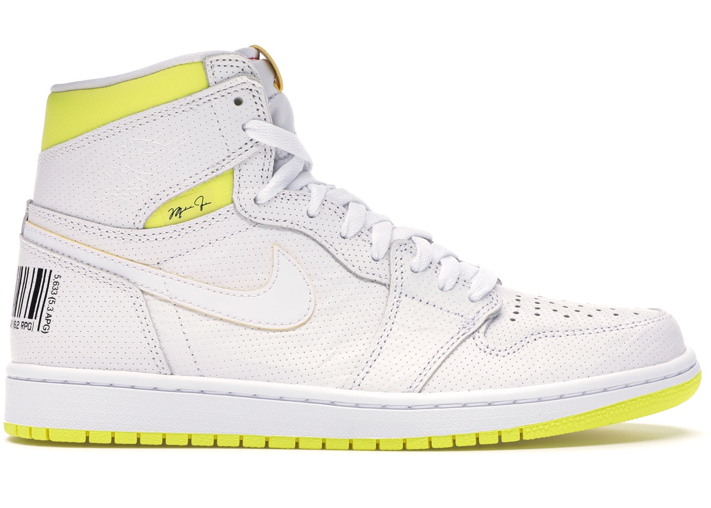 ジョーダン１ レトロ ハイ メンズ Jordan 1 Retro High "First Class Flight" スニーカー White/Dynamic Yellow/Black 高額レア｜ｔｒｏｉｓ　ＨＯＭＭＥ