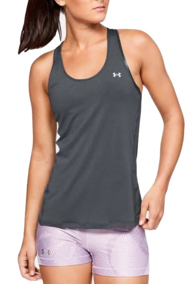 アンダーアーマー レディース タンクトップ Under Armour HeatGear Armour Race Tank Top トップス Pitch Gray Light Heather｜ｔｒｏｉｓ　ＨＯＭＭＥ