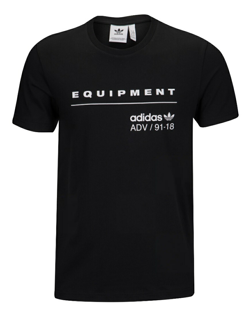 アディダス オリジナルス メンズ adidas Originals EQT Classic S/S T-Shirt Tシャツ Black/White