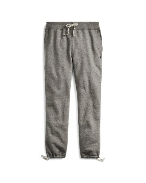 RRL◆Fleece Jacquard Pant/スウェットパンツ/M/コットン/BLK/ストライプ rrl スウェット パンツの通販