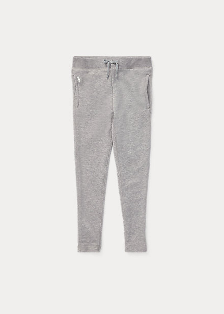 ラルフローレン 2-6X ガールズ/キッズ Polo Ralph Lauren French Terry Legging レギンス パンツ Light Grey Heather 女の子|trois HOMME