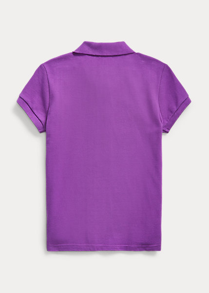 ラルフローレン7-16ガールズ/キッズPoloRalphLaurenCottonMeshPoloShirtポロシャツ半袖PalomaPurple女の子