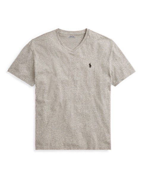 ポロ ラルフローレン メンズ Polo Ralph Lauren Classic Fit V-Neck T-Shirt Tシャツ 半袖 DERBY BLUE HEATHER Vネック