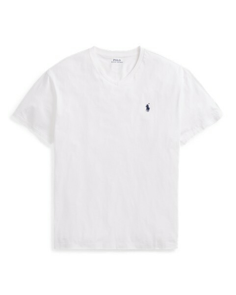 ラルフローレン メンズ Tシャツ Polo Ralph Lauren Classic Fit V-Neck T-Shirt 半袖 WHITE｜ｔｒｏｉｓ　ＨＯＭＭＥ