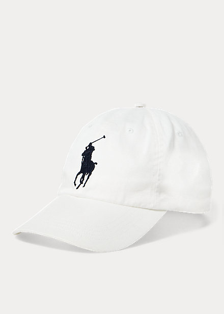 ラルフローレン キャップ Polo Ralph Lauren Big Pony Chino Baseball Cap 帽子 White|trois HOMME