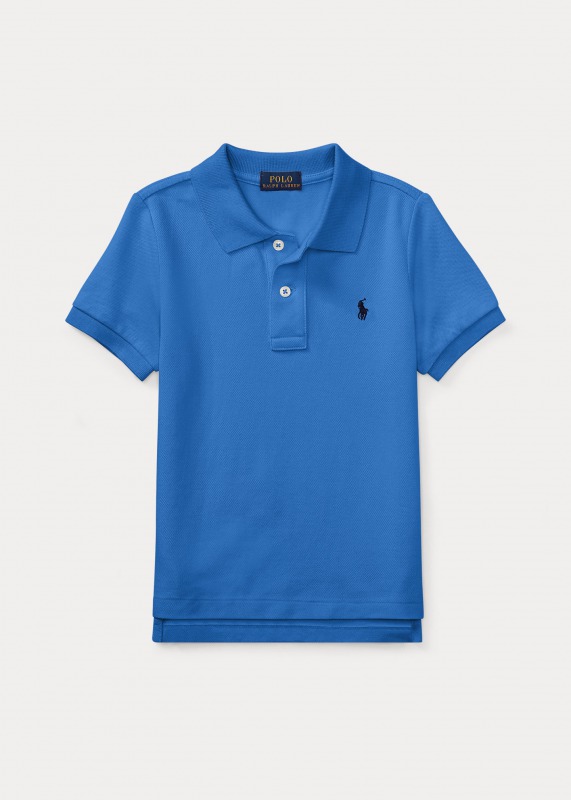 ラルフローレン 2T-7 ボーイズ キッズ Polo Ralph Lauren Cotton Mesh Polo Shirt ポロシャツ 半袖 Blue 男の子