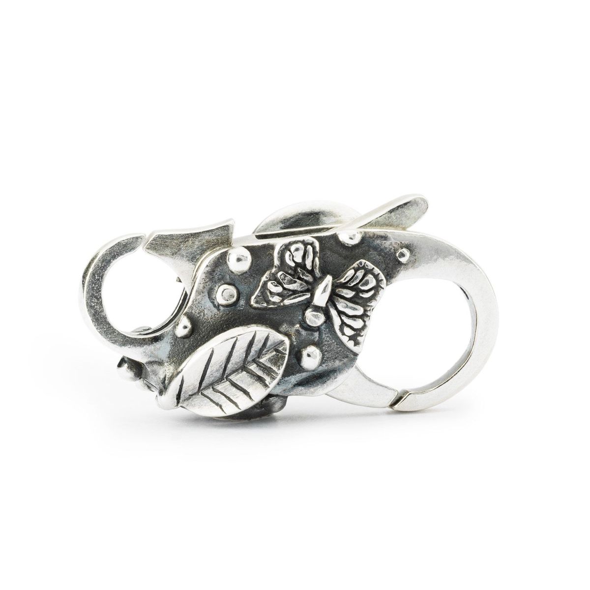 トロールビーズ Trollbeads バタフライ・クラスプ Butterfly Clasp シルバー Silver ロック Lock フラワーガーデン Flower Garden