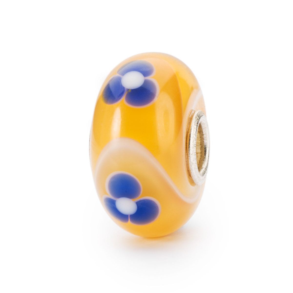 トロール網ビーズ Trollbeads サンシャインフラワーアルマジロ・ビーズ Sunshine Flower Armadillo Beads 硝子 Glass ビーズ Beads 差し上げ物 Gift