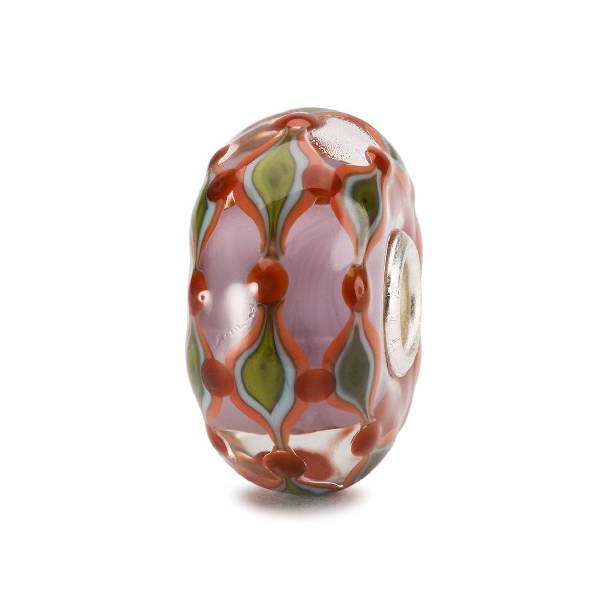 トロール網ビーズ Trollbeads パープルフィールド Purple Field 硝子 Glass ビーズ Beads ハーモニーハーベスト Harmony Harvest