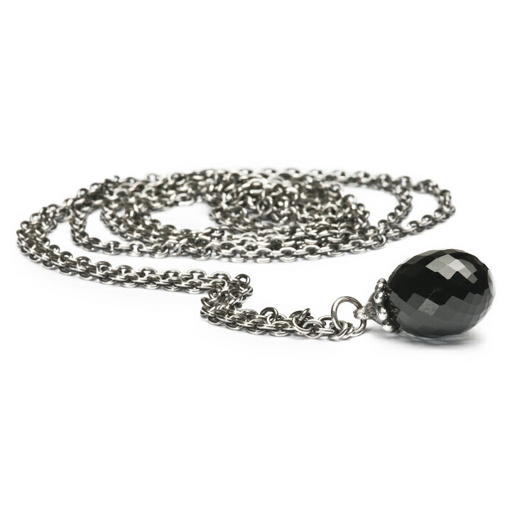 トロールビーズ Trollbeads ブラックオニキスネックレス Fantasy Necklace with Black Onyx シルバー Silver ユニセックス Unisex チェーン Chain 60cm 70cm 80cm 90cm 100cm 110cm 120cm