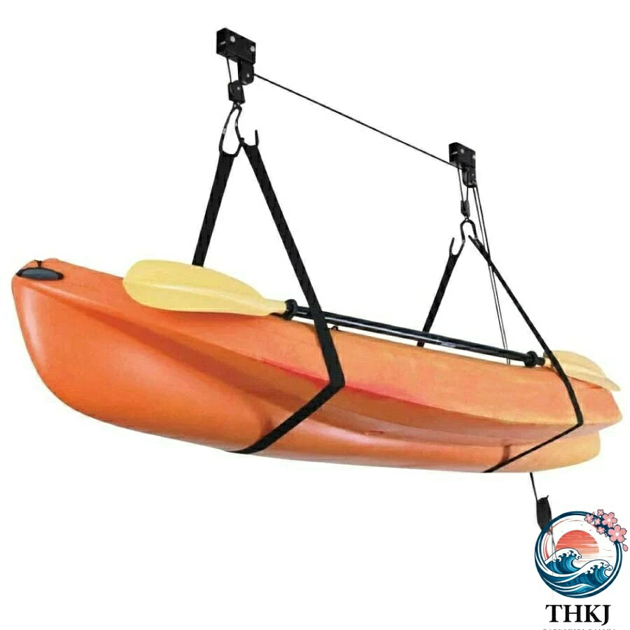 【全品2点で5%OFF】カヤック ホイスト 自転車 スタンド カヌー リフト バイクラック 天井 吊り下げ ガレージ 収納
