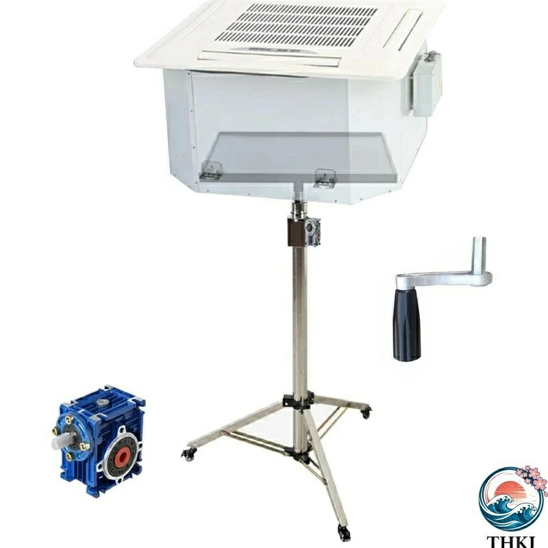 【全品5%尖んがり】ポータブルエアコンリフト 吊り押し入れ据え付ける起重機 150KG/330LB の止ん事無い積み上げる量 金属元素お盆付き添い人(Size:4m)