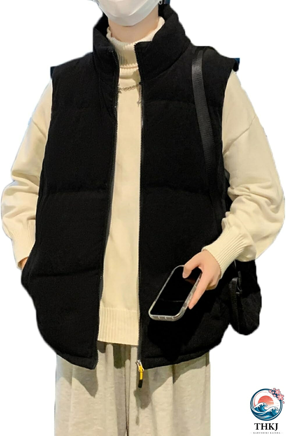 秋冬 中綿ベスト メンズ ダウンコットンベスト 厚手 重ね着 アウター 立ち襟 防風 防寒対策 暖か コーデュロイ 無袖 チョッキ ジレ 大きいサイズ ゆったり カジュアル スポーツ アウトドア スト