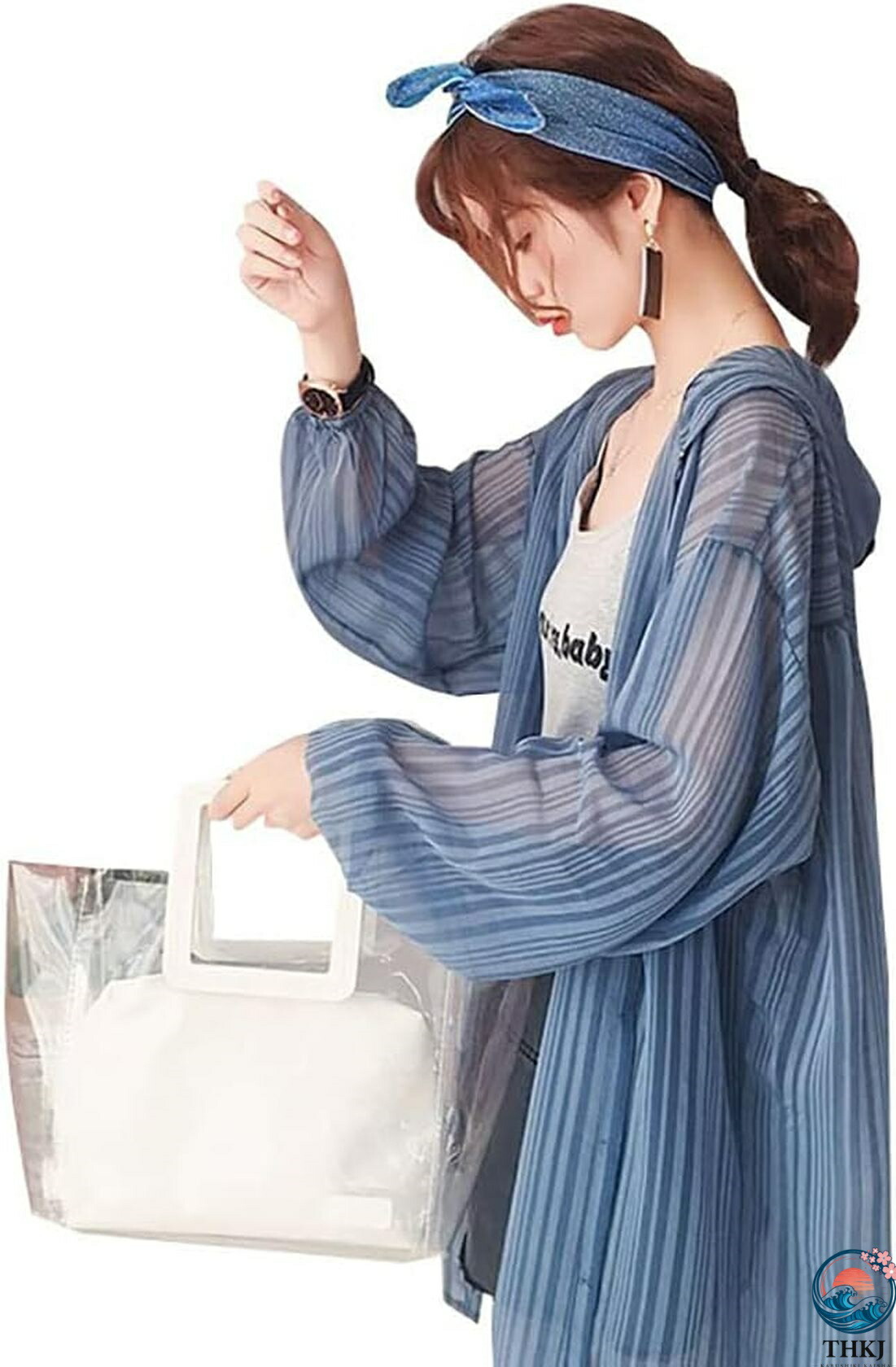 カット 日焼け止め服パーカー レディース カーディガン 夏服 ロング 羽織 薄手 長袖 ゆったり 通勤 通学 シースルー UV対策 フード付き OL 大きいサイズ 体型カバー 紫外線対策 無地