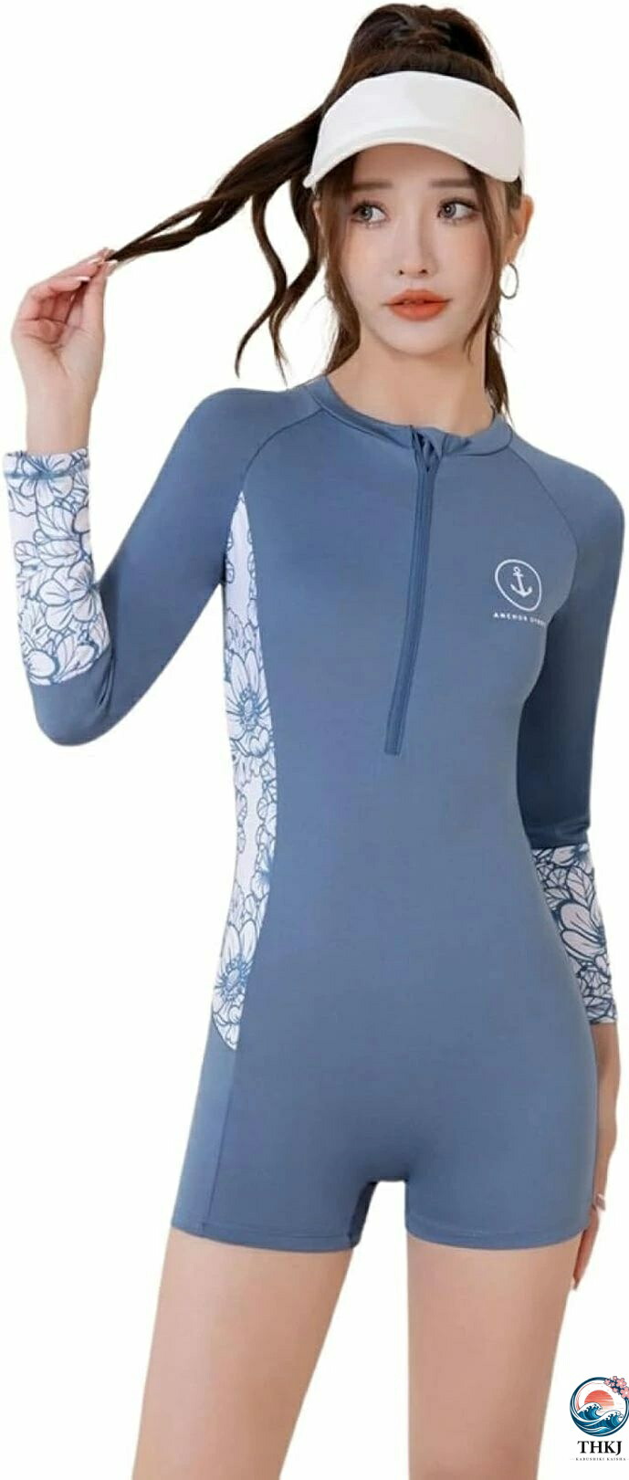 競泳海水着 レディース 衣装 フェットネス海水着 体型押しかぶせる 長袖混雑時かばい立て UV撥ね除ける 体操場用水着 途轍も無い大いさ 読み合わせる用 運動競技海水着 亭主もち 日焼御仕舞い レディースファッション-水着
