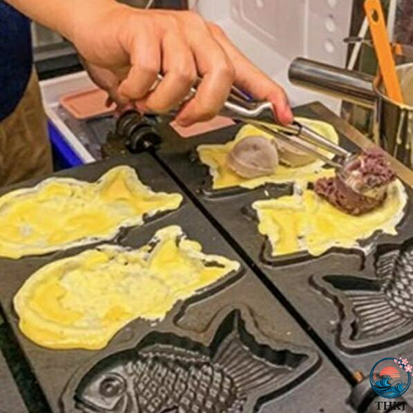 【全品5%尖んがり】たい焼き器 御勤め用 鯛焼き型 灯し火 3匹 3個 重ね合わせ式 たい焼き製造会社 愛くるしい