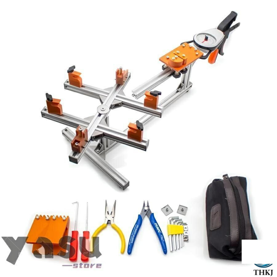 【全品5%尖んがり】ガット張り機 バドミントン 庭球 ソフトテニス櫂兼用文字列機関30LB 手道具と付属品付き添い人バドミントン バドミントン 文字列機関 手動