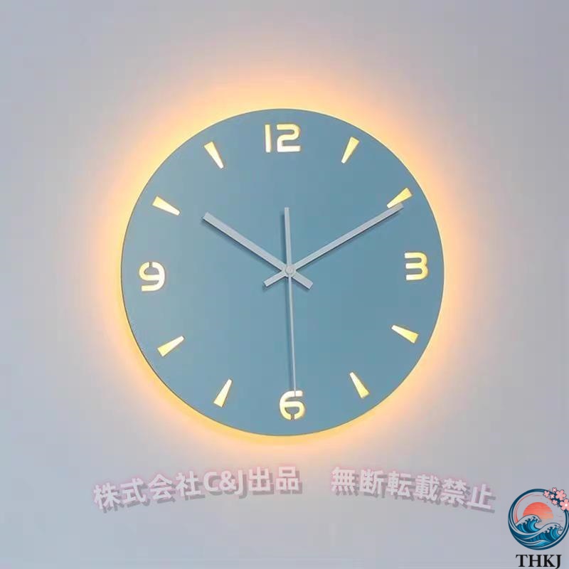 【全品5%ポイント】壁掛け時計 掛け時計 おしゃれ 北欧 夜光 壁飾り 静音 見やすい 壁掛け デジタル アナログ プレゼント 引越し 祝い C&J 誕生日 ひとり暮らし シンプル｜TR online store