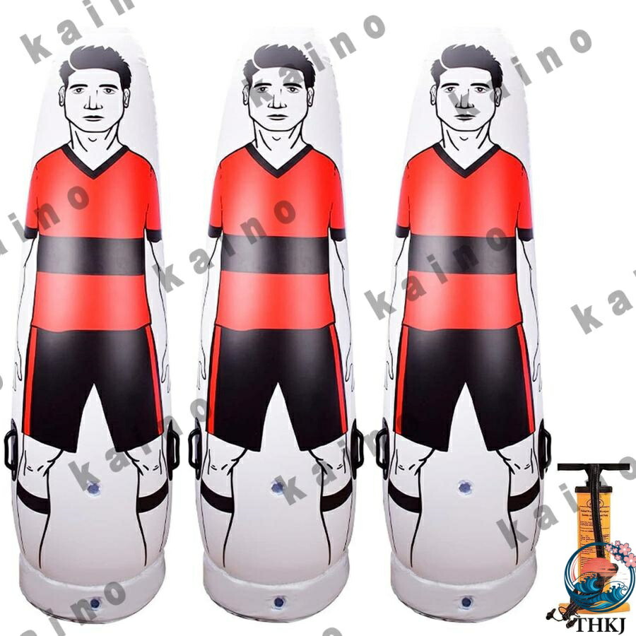 サッカー ダミー 人形 フリーキック練習 ディフェンダートレーニング インフレータブル マネキン フットサル コーナーキック ドリブル