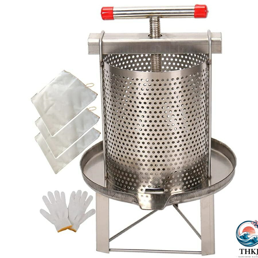 【全品5%ポイント】蜂蜜 圧搾機 蜜 絞り 機 蜂蜜分離器 養蜂器具 遠心分離機 蜂蜜抽出器 絞り器 手動 脱水機 ジューサー 手動 圧搾機｜TR online store