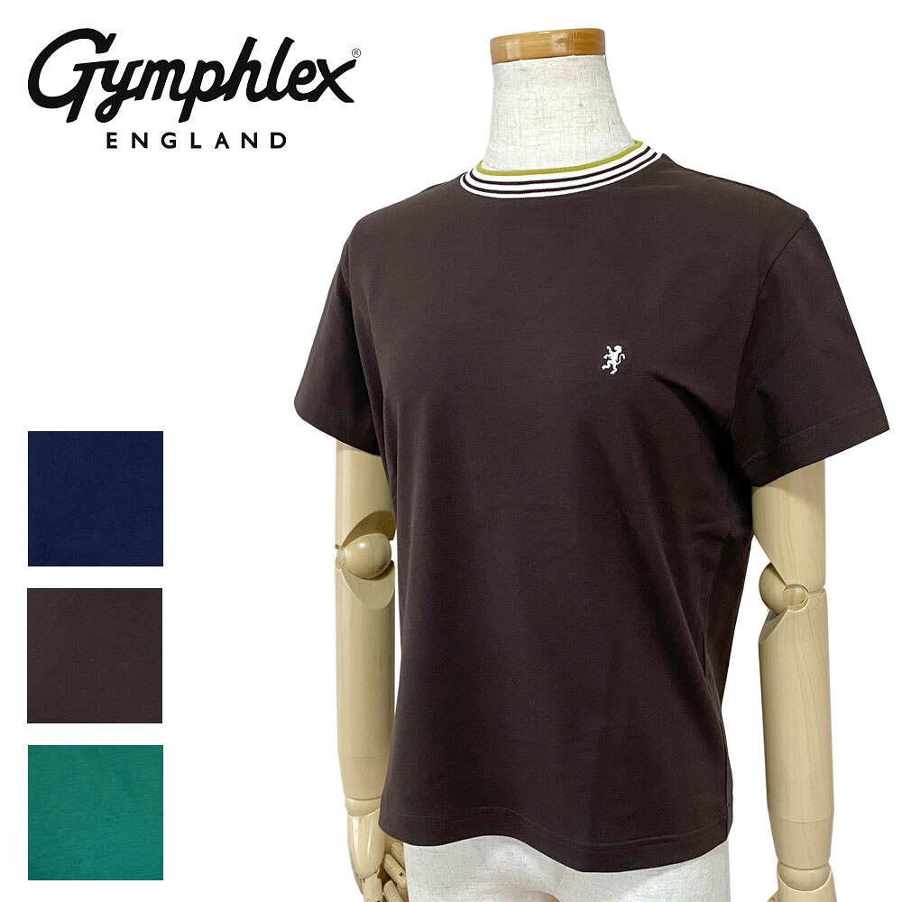 【2026SS】Gymphlex ジムフレックス クルーネック ラインTシャツ レディース GY-C0448 CCB