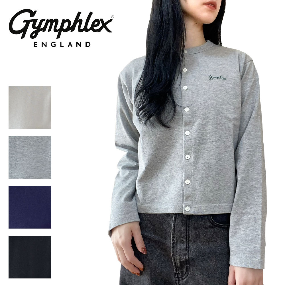 [TIME SALE] GYMPHLEX ジムフレックス コーデュロイ スキッパーシャツ J-1393 AWC バンドカラー レディース GYMPHLEX [TIME SALE] ジムフレックス コーデュロイ スキッパー