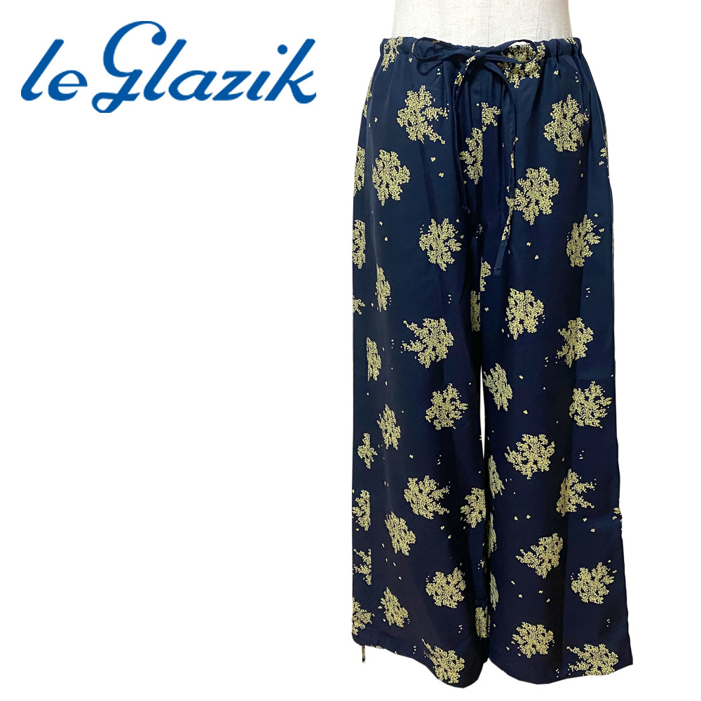 【SALE】【2026SS】 Le glazik ル・グラジック ツイルプリント エラスティックパンツ レディース LG-E0310 PTO｜TROPHY SMITH（トロフィー）