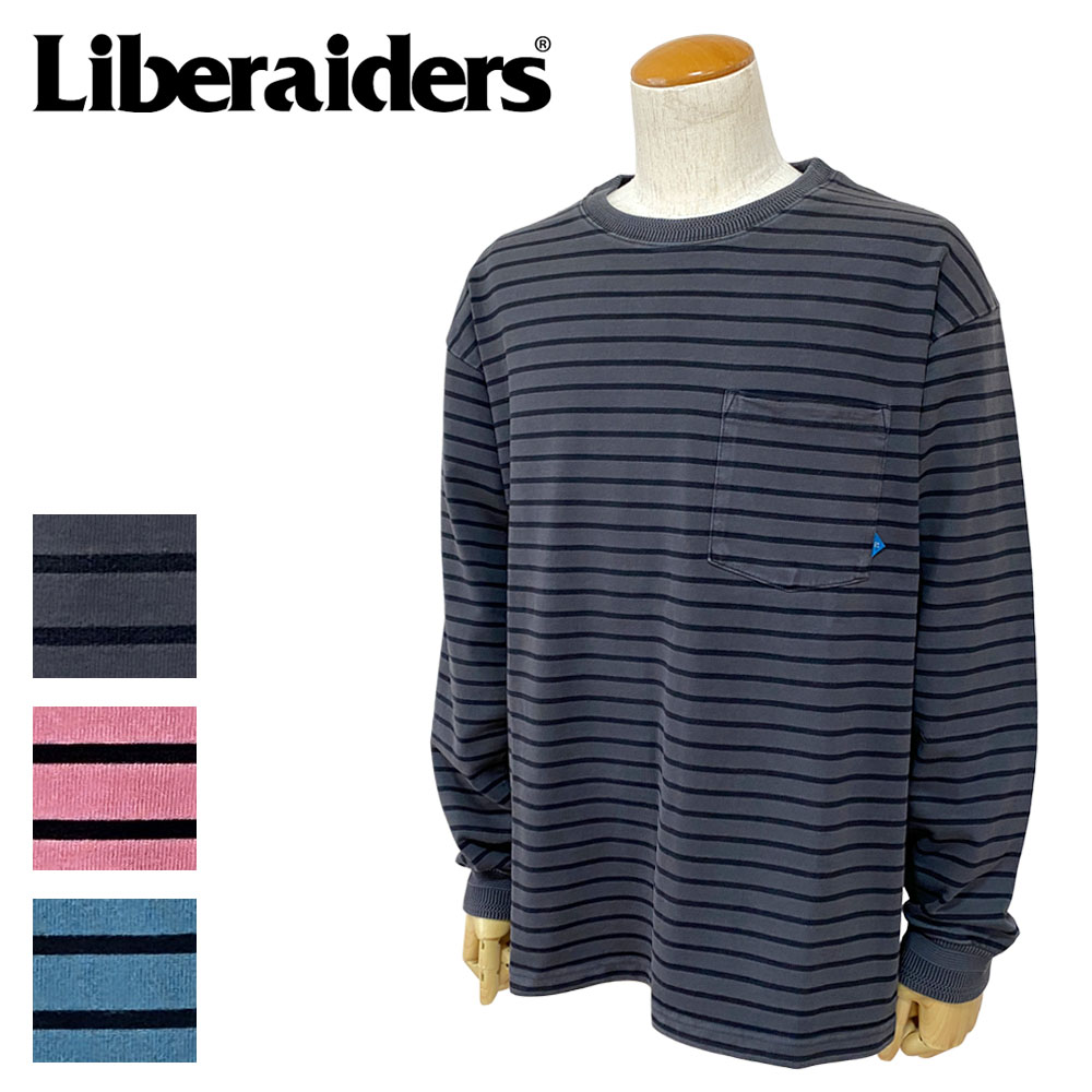 【2026SS】Liberaiders リベレイダース PIGMENT DYED STRIPED L/S SHIRT メンズ 735032601