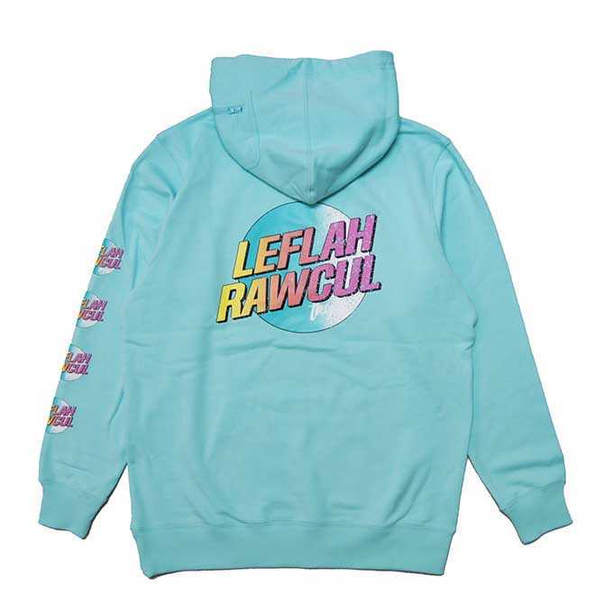 【40%OFF】LEFLAH (レフラー) GRADATION パーカー (SAX) 春素材 裏毛(裏パイル) プルオーバー BOX PULLOVER PARKA｜チルプロダクト