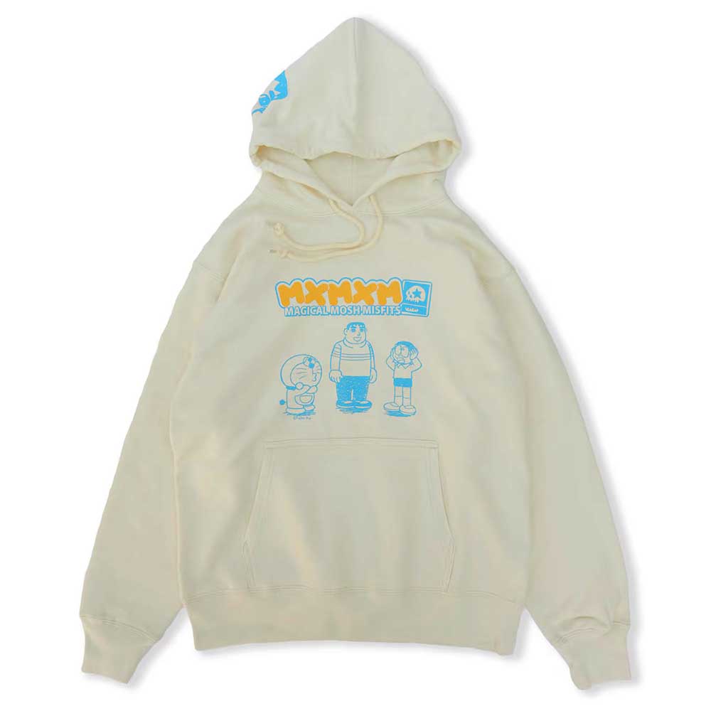 【15%OFF】I’m Doraemon ☆ MAGICAL MOSH MISFITS マジカルモッシュミスフィッツ MxMxM ドラえもんコラボ きれいなジャイアン HOODIE (CREAM) プルオーバーパーカー