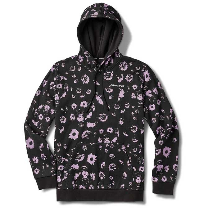 【30%OFF】PRIMITIVE プリミティブ LAVENDER HOOD (BLACK) プルオーバーパーカー PULLOVER PARKA