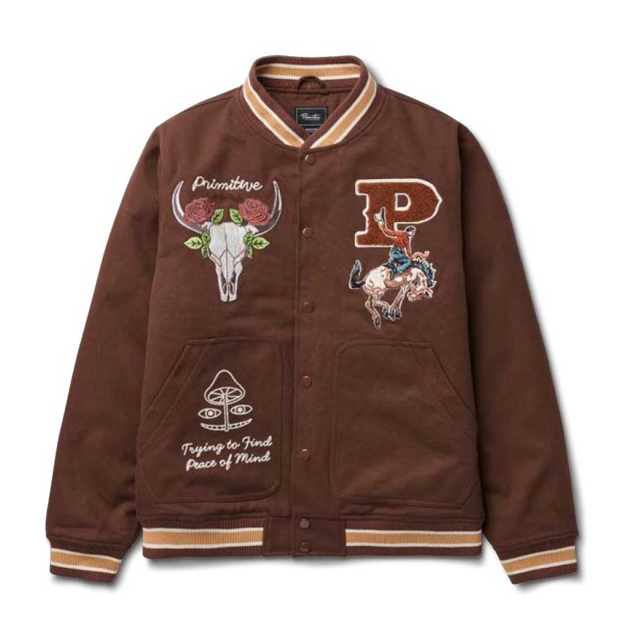 【30％OFF】PRIMITIVE 大時代 BADLANDS VARSITY JACKET 上衣