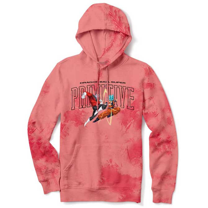 21 6月入荷 第2弾 Dragon Ball Super ドラゴンボール超 Primitive プリミティブ Collegiate Fight Washed Hood Coral Tie Dye 公式コラボ プルオーバーパーカー Parka septicin Com