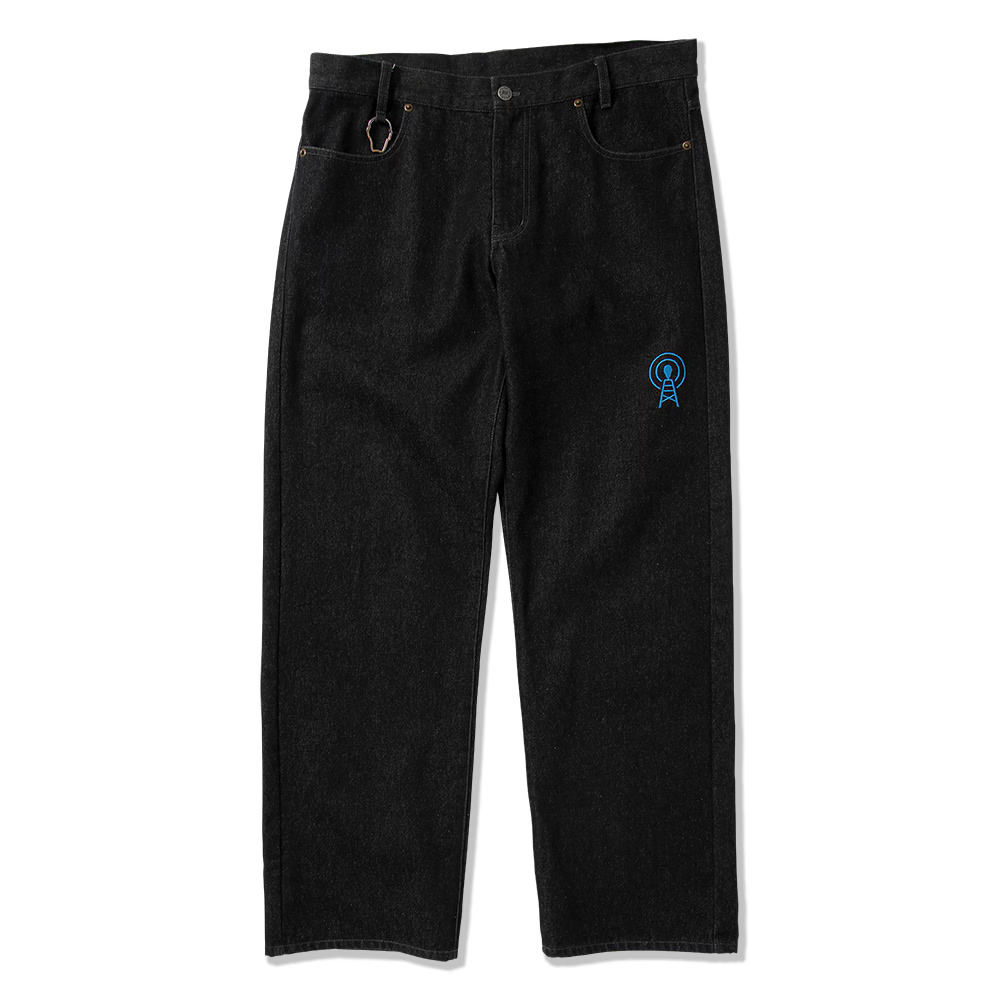 【2026 3月入荷】PUNK DRUNKERS ポケットWi-Fiデニムパンツ (BLACK) ボトムス PANTS