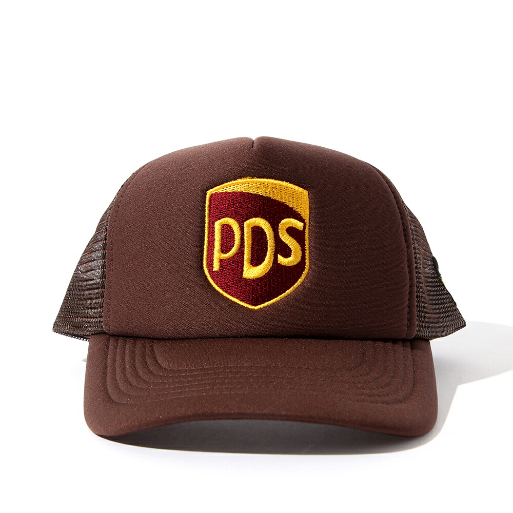 【4月発売予定予約】PUNK DRUNKERS パンクドランカーズ PDSエンブレムメッシュCAP (BROWN) キャップ