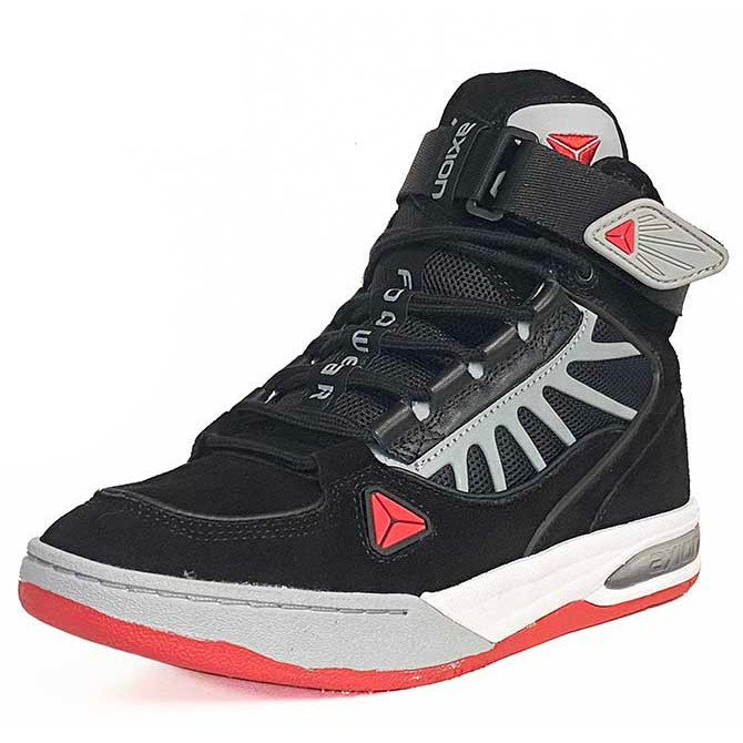 【53％OFF】AXION FOOTWEAR アクシオン COMPLEX コンプレックス SUEDE スエード BLACK-GREY-RED シューズ スニーカー【国内正規取扱い店】