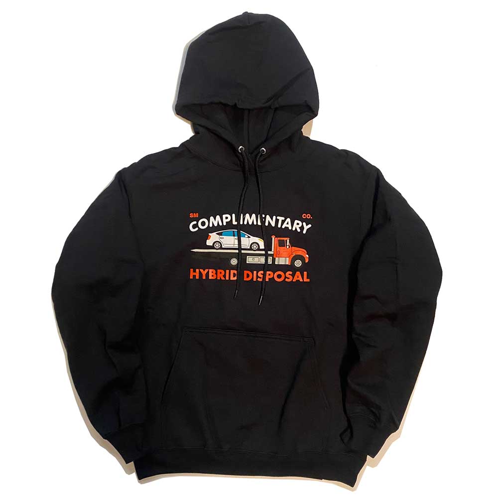 SKATE MENTAL スケートメンタル HYBRID HOODIE (BLACK) プルオーバーパーカー｜チルプロダクト 8,712円