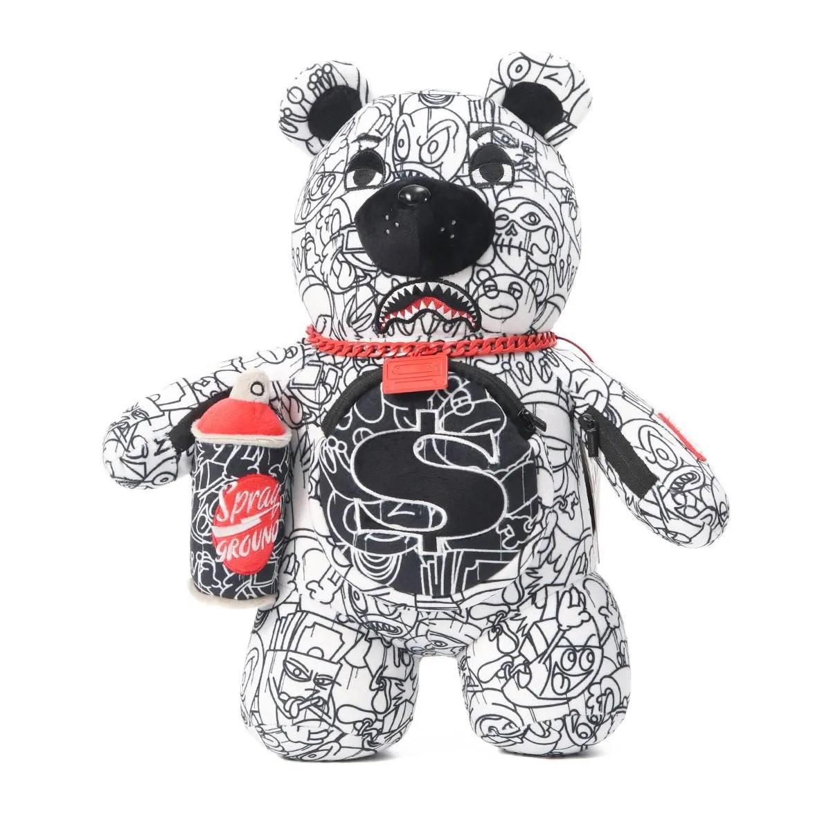 【20％OFF】SPRAYGROUND スプレイグラウンド DRIPPY DOODLE TEDDY BEAR 16inch クマのぬいぐるみ テディベア