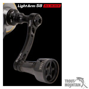 【貨物輸送無料】【お取り寄せ】リブレ（メガテック）LightArm 58 B続きもの ff air（点火装置手58 Bシリーズフォルテッシモエアー）【オール黒いこと】【シマノS2・ダイワ用】【真っただ中中毒者付】スピニング用 カスタム手持ち部分