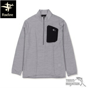 【送料無料】【お取り寄せ】Foxfireマイクログリッドウールハーフジップ(Men's)(フォックスファイヤー/フォックスファイアー)|トラウトマウンテン 店