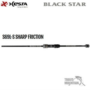【送料無料】【お取り寄せ】ゼスタブラックスター【S69L-S】SHARP　FRICTIONBLACKSTAR （4573439074301）（下田漁具）｜トラウトマウンテン　店