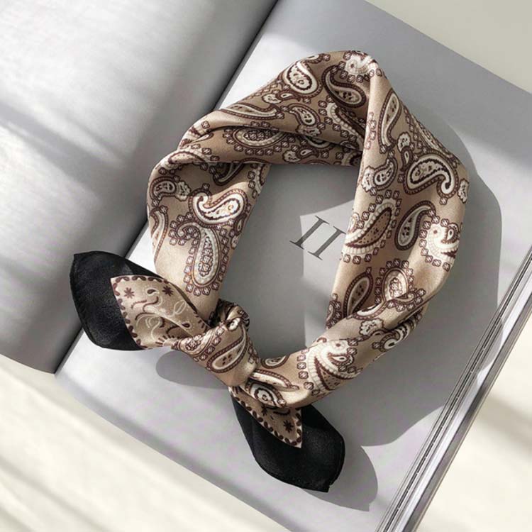 市場 スカーフ プリント メンズ アクセサリー レディース 総柄 ユニセックス シルク 53x53cm