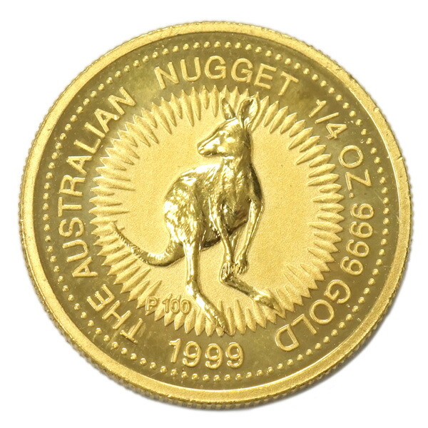 楽天市場】【中古A/美品】 24金 メイプルリーフ 金貨 1/4オンス 1/4oz 