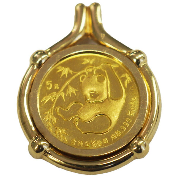 楽天市場】K24 パンダ金貨 約7.7g 25元 999.9 中国 1996年 純金 1/4OZ
