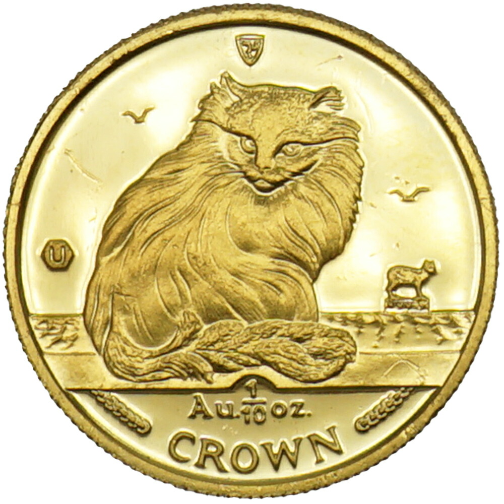 楽天市場】【中古AB/使用感小】 貨幣 マン島 キャットコイン